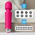 thumbnail image 5 of Wand Massager Vibrator with 8 Speeds & 20 Vibration Modes, Personal Massager Adult Sex Toys for Women-Pink, 5 of 8
