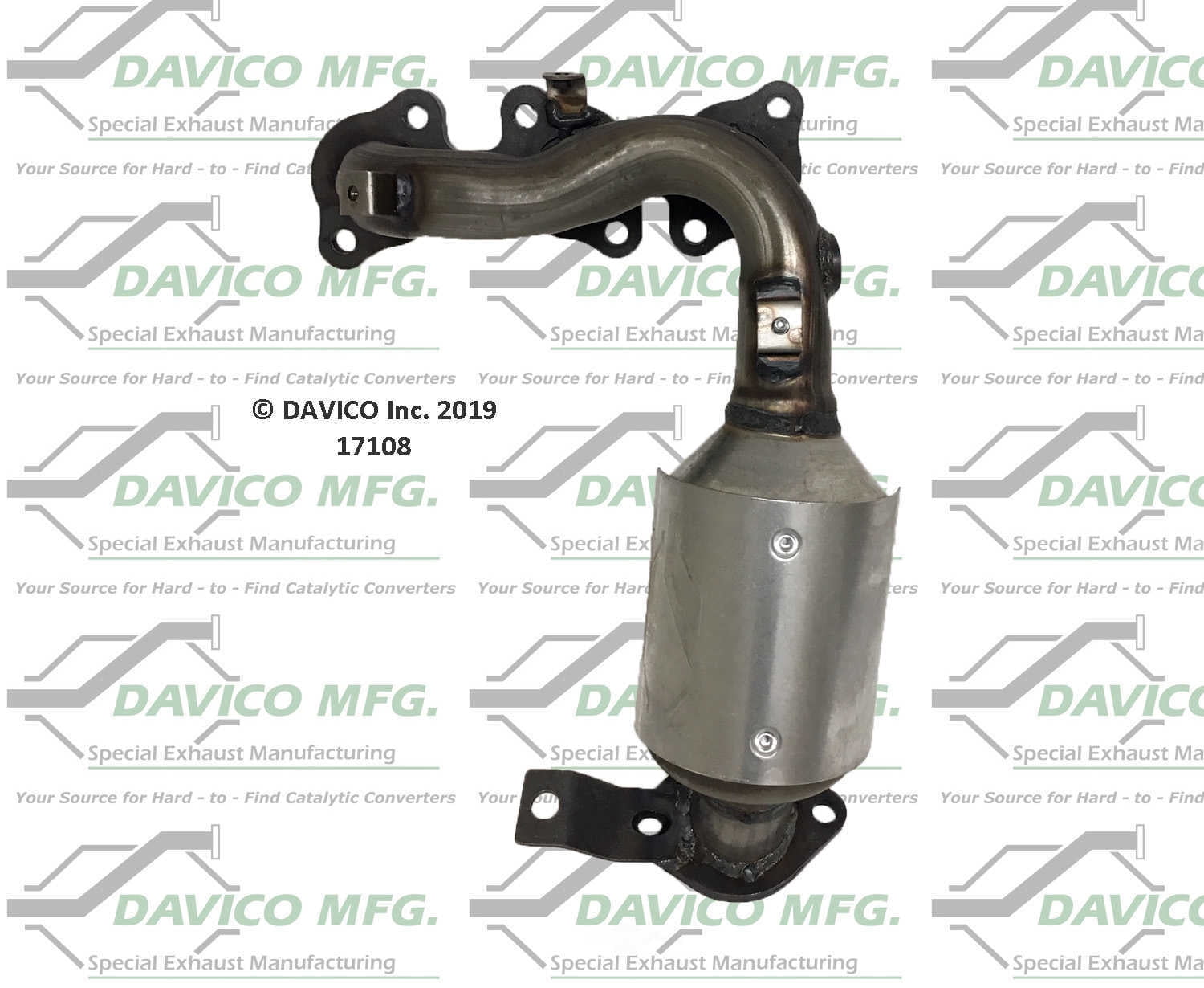 Davico Mfg 17108 Direct-Fit Catalytic Converter - Manifold