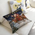 thumbnail image 5 of santa Claus, reindeers, sleighlinen toss pillowcase decoration pillowcase gifting preferred 24x24 inch cushion cover sofa pillowcase sofa bedroom living room car, 5 of 8