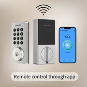 Philips Smart Wi-Fi Door Lock with Push Button Lighted Keypad and Handle Set