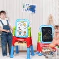 thumbnail image 3 of Patiojoy Kids Art Easel Freestanding Art Drawing Board Portable Magnetic Drawing Set Blue, 3 of 5