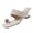 White, variant on Willtoo Women’s Kitten Heels Polka Dots Flip Flops Slip On Open Toe Low Heels