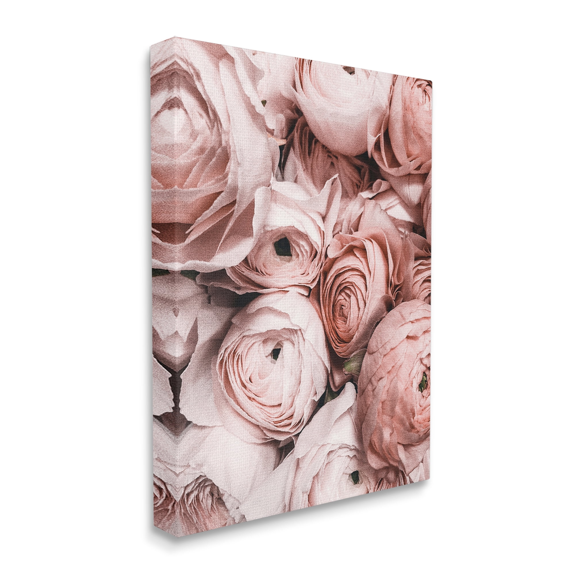 Stupell Industries Pink Muted Peonies Botanical & Floral Photography Gallery Wrapped Canvas Art Print Wall Art, 36 x 48