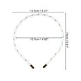 thumbnail image 3 of Unique Bargains 1 Pc Fashion Grace Mesh Fine Twist Headband for Girls for Women 4.92" ID White, 3 of 4