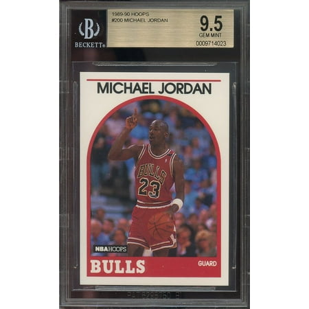 1989-90 hoops #200 MICHAEL JORDAN chicago bulls BGS (Best Jordans Under 200)