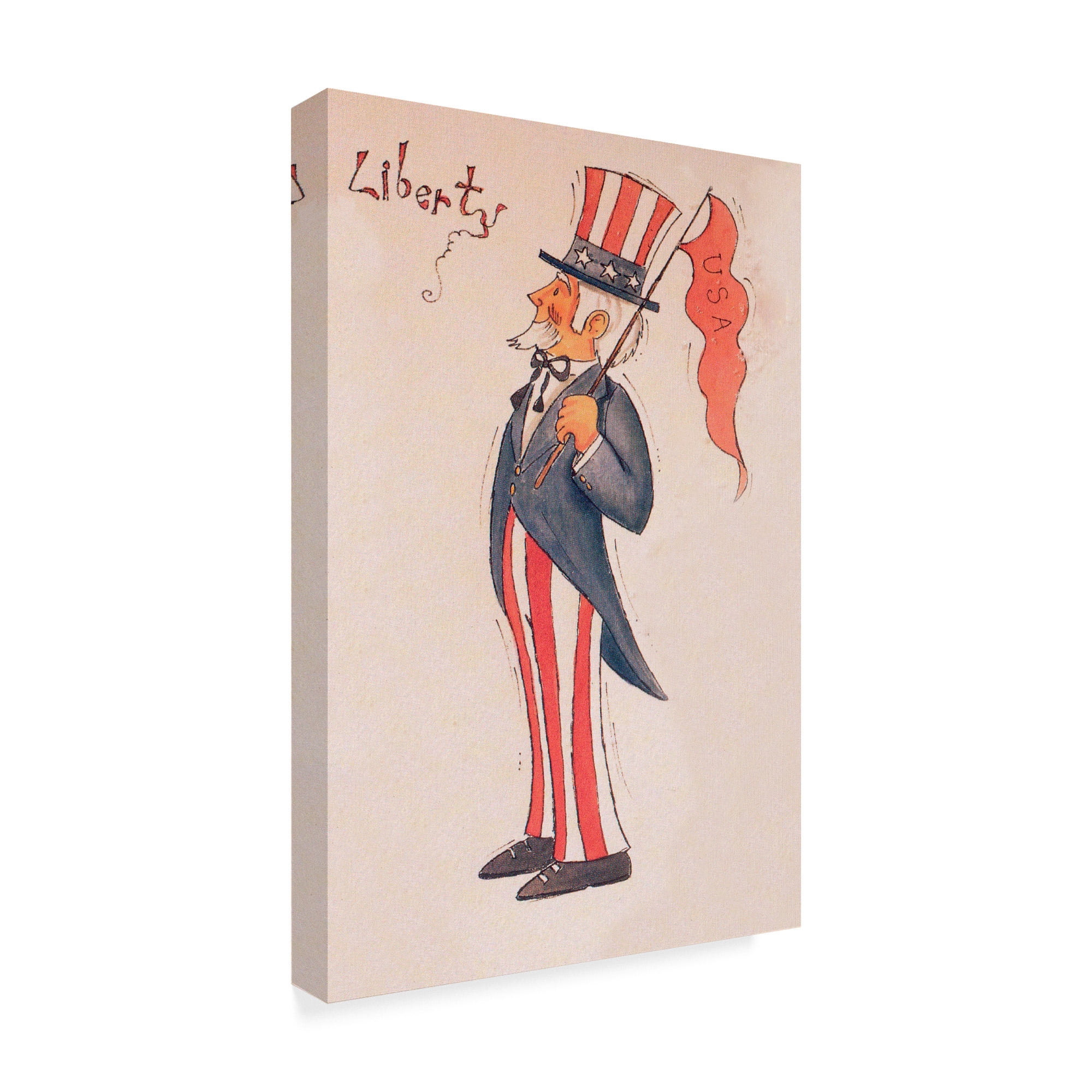 Trademark Fine Art 'Liberty Uncle Sam' Canvas Art by Beverly Johnston