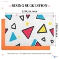 thumbnail image 6 of Yayeee Doormat for Indoor Entrance 32" x 20" Non Slippery Floor Rug, Red Triangles, 6 of 8