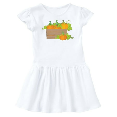 

Inktastic Pumpkins in a Crate with Green Vines Gift Baby Girl Dress