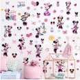 thumbnail image 3 of Minnie Wall Stickers, Cartoon Character Stickers for Children Room, DIY Removable Stickers for Baby Kids Nursery Girls Bedroom Living Room Playroom Wall Decoration, 3 of 5