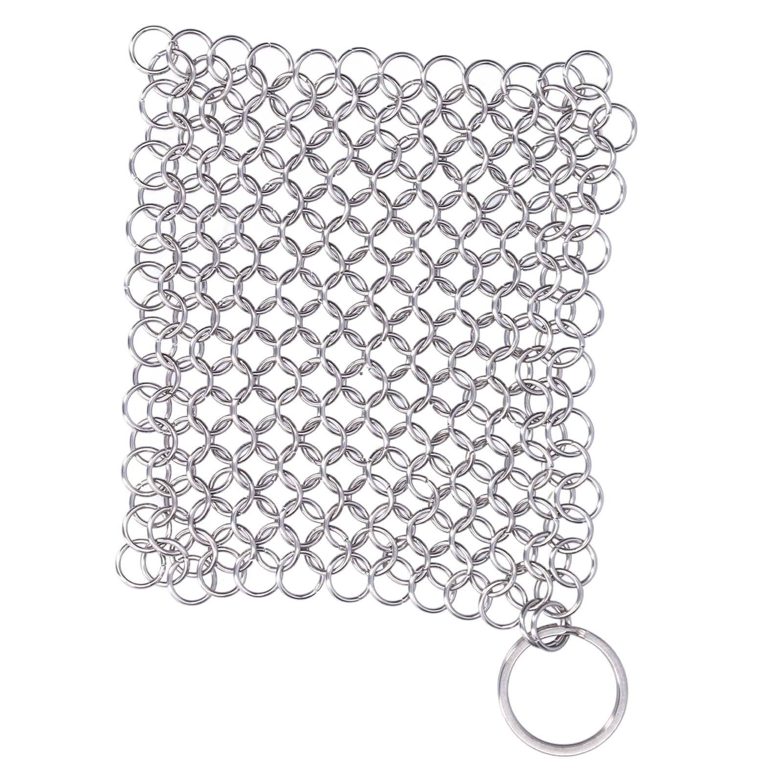 Fugacal Cast Iron Cleaner Scrubber Stainless Steel Scraper Silver