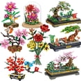 thumbnail image 2 of Ramo de flores para adultos, maceta, plantas suculentas, bonsái, árbol, bloques de construcción, jardín, modelo creativo, bloques, MOC, Juguetes Diy, regalos, 2023, 2 of 4