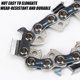 thumbnail image 3 of cadenas de motosierra de 6 pulgadas para mini motosierra recargable de mano, paso de cadena 1/4, calibre de cadena 0,043/1,1 mm, eslabones de transmisión 37DL, longitud de corte útil 15 cm, 3 of 5