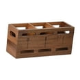thumbnail image 4 of Organizador de cubiertos de madera, expositor de cubiertos con 3 compartimentos, antideslizante, para utensilios de cocina, para armarios y tiendas., 4 of 9