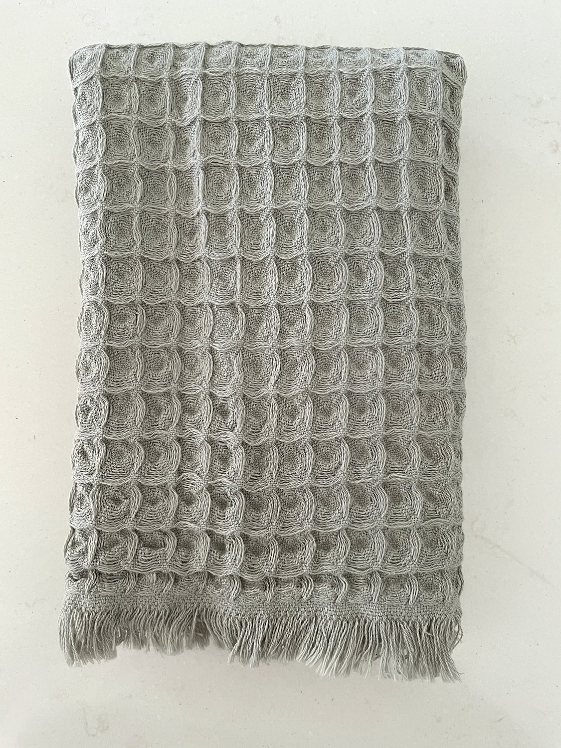 Turkish Cotton Waffle Hand Towel - Set of 2 Deep Blue