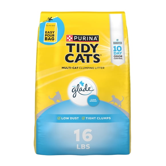 Arena para gatos Tidy Cats Clumping Multicat, 7,26 kg, con aroma a Glade