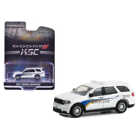 2017 Dodge Durango "Kennedy Space Center (KSC) Security Police Traffic Enforcement" White with Graphics "Hobby Exclusive" Series 1/64 Diecast Model Car by Greenlight
