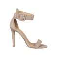 thumbnail image 2 of Women Braided Weave Ankle Strap Open Toe Stiletto Heel 18316, 2 of 6