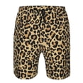 thumbnail image 3 of Fuzoiu Leopard Print Print Men's Beach Shorts,Men's Swim Trunks,Quick Dry Board Shorts with Pockets,Men's Bathing Suits for Surfing, Running, and Casual Wear-XX-Large, 3 of 6