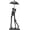 Kissing Under Umbrella, variant on Iron 6th Anniversary Wedding Gifts, Handcrafted Iron Sculpture Staute Ornament Figurine for Couples Romantic Figurines, Proposal Gifts Wedding Decor