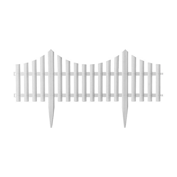Aihimol 1pcs Plastic Edgings Garden Picket Fence - Grass Flowerbeds Plant Borders - Decorative Scenery Road Panels - Weather Proof Plastic Garden Fence