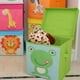 thumbnail image 4 of caja de almacenamiento (hipopótamo amarillo, aproximadamente 28 x 28 x 28 cm), organizador de juguetes, cubos plegables, para sala de estar, habitación infantil, sala de juegos, diseño de animales., 4 of 5
