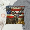 thumbnail image 2 of Orinice Deer Flag Americo Makk Graphic Decorative Pillow Cover for Home Couch Bed Sofa 20x20in, 2 of 5