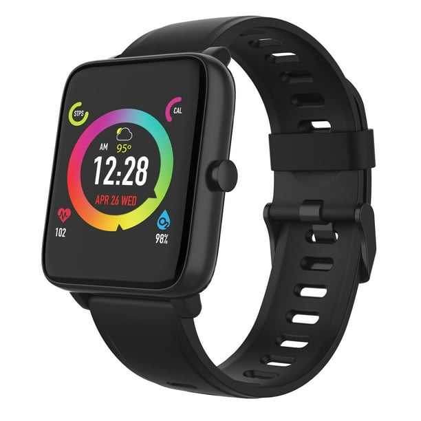 3Plus Vibe Lite Smartwatch (Black) with Heart Rate/Blood Oxygen/ Sleep Notifications/Assisted Workout Tracker/ Water Resistant/ iOS & Android Compatible - Walmart.com