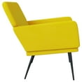 thumbnail image 2 of vidaXL Bench Yellow 108x79x79 cm Velvet, 2 of 5