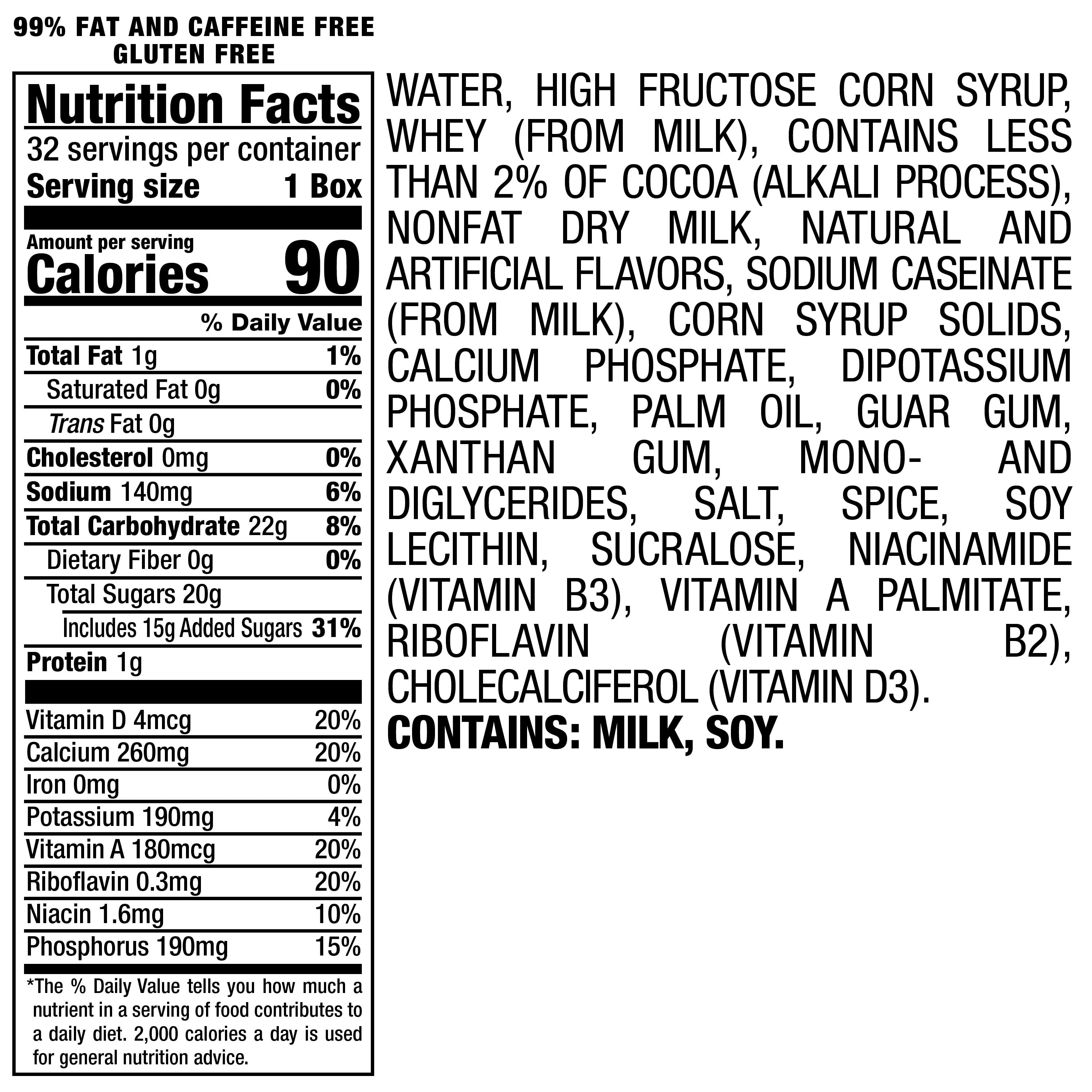 Yoo-hoo Chocolate Drink, 6.5 Fluid Ounce, 32 Count Boxes