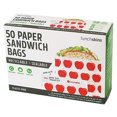 thumbnail image 1 of Lunchskins Recyclable + Sealable Paper Sandwich Bags, w/Closure Strip, 50-Count, Apple, 1 of 5