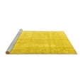 thumbnail image 2 of Ahgly Company Machine Washable Indoor Square Persian Yellow Traditional Area Rugs, 8' Square, 2 of 4