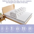 thumbnail image 6 of 5 inch Memory Foam Mattress Topper King Size for Back Pain, Soft Breathable Cover, Comfort Supportive Pillow Top Mattress Topper, 2000GSM Fluffy Shredded Memory Foam Filled, 6 of 9