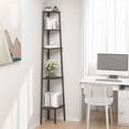 thumbnail image 1 of vidaXL 5-Tier Corner Shelf Black 45.5x31.5x180 cm, 1 of 5