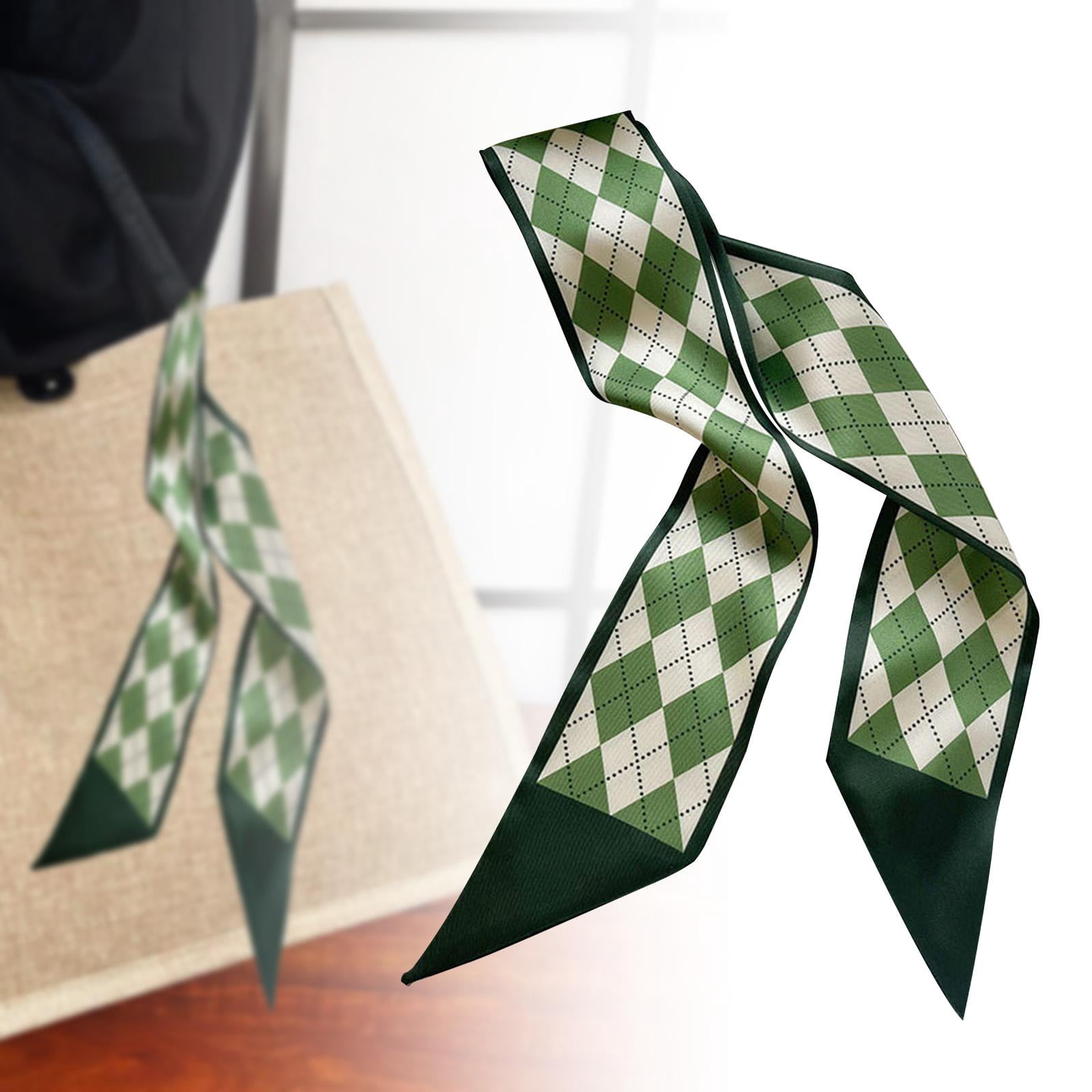 20x Female Head Scarf Scrunchies Neck Scarves Fashion Gifts Women Hair Scarf Dark Green