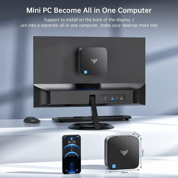 Mini PC Windows 11 Intel Celeron N5105 Processor 8GB RAM 256GB ROM Support 2.5inch SSD Upgrade, 4K HD, 2.4/5G WiFi, Gigabit Ethernet Mini PC Windows 11 Intel Celeron N5105 Processor 8GB RAM 256GB ROM Support 2.5inch SSD Upgrade, 4K HD, 2.4/5G WiFi, Gigabit Ethernet