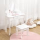 thumbnail image 1 of Set de Tocador para Niñas con Espejo, Mesa y Taburete de Madera para Maquillaje, Juguete para Niñas de 4 a 9 Años, 1 of 6