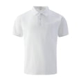 thumbnail image 2 of Linen Polo Shirts for Men Short Sleeve Breathable Casual Solid Color Pocket Top Lightweight Summer Tee Mens Golf Shirt White XL, 2 of 5