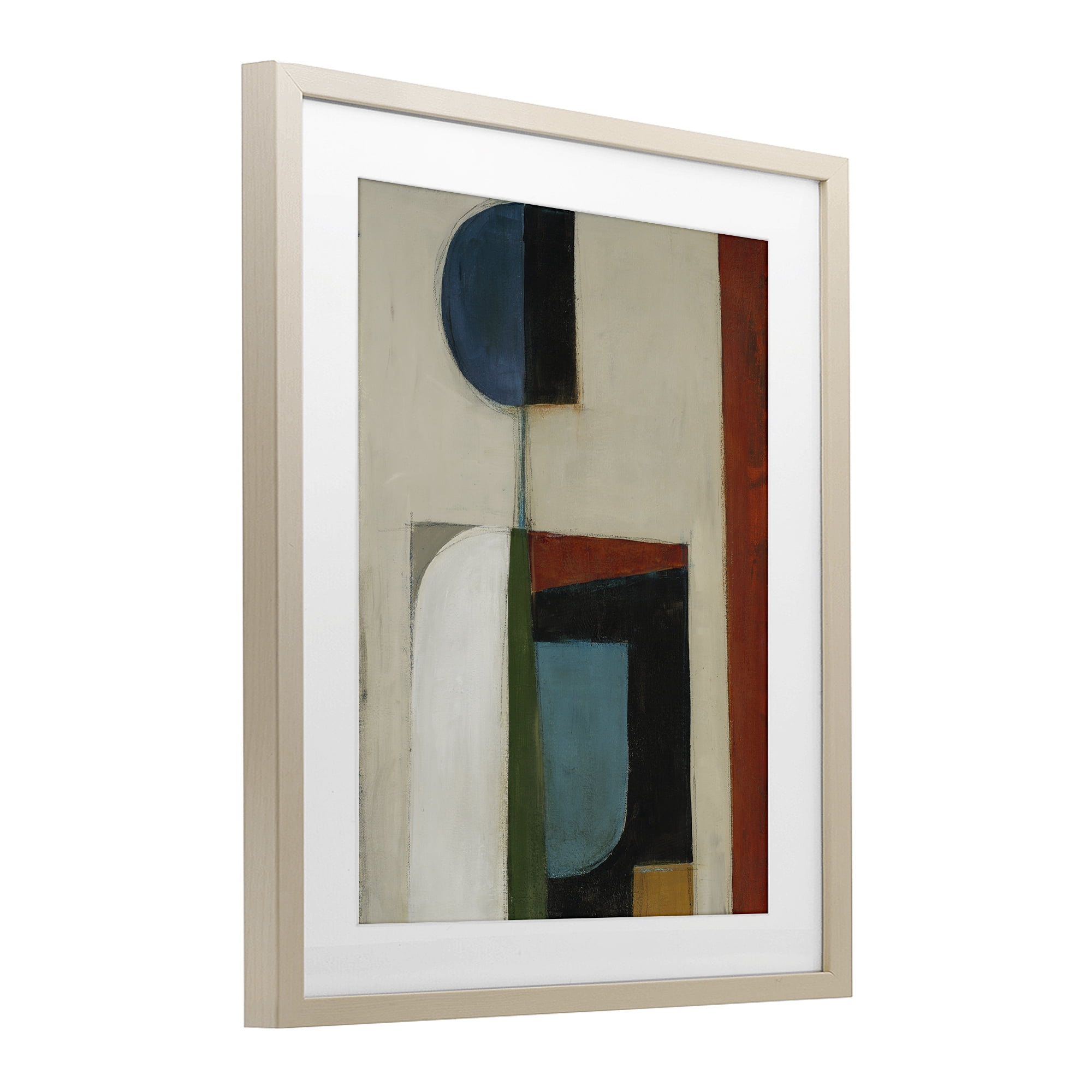 Stupell Industries Balanced Abstract Structure Birch Framed Print Under Glass, design by Kippi Leonard
