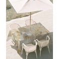 thumbnail image 3 of 52x70 Inch Outdoor Tablecloth with Umbrella Hole Zipper Rectangle Watercolor Flower Rectangular Tablecloths Outside Waterproof Retro Petals Floral Plant Painting Patio Table Cover for Picnic Party, 3 of 8