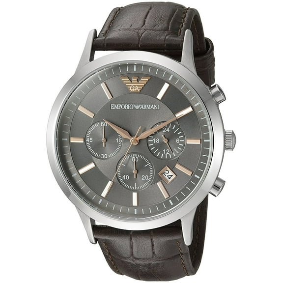 Emporio Armani Men's Emporio Leather Chronograph Watch AR2513