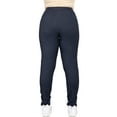thumbnail image 3 of Stretch Is Comfort Women's Polyester Plus Size Leggings Denim Blue 5X, 3 of 6