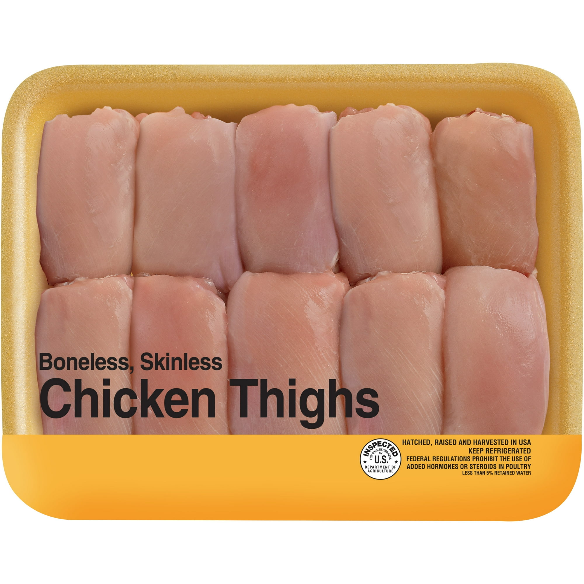 Freshness Guaranteed Boneless Skinless Chicken Thighs, 1.75 - 4.8 lb Tray