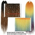 thumbnail image 4 of Extensions de Cheveux Synthétiques pour Tresses au Crochet Ombre Senegalese Twist pour Femmes, 4 of 4