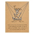 thumbnail image 2 of MALLMALL6 3Pcs Taurus Zodiac Layer Necklaces for Women, Retro Gold Plated (Silver), 2 of 4