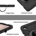 thumbnail image 4 of X-shaped Protective Cover compatible Samsung Galaxy Tab A9, Kickstand Tablet Case With Shoulder Strap (G Need ), 4 of 5