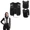 Black Style A, variant on Running Hydration Vest Pack, Lightweight Water Bottle Chest Bag with Phone Holder, Reflective Running Vest for Marathon Trail Running Hiking Cycling