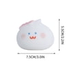 thumbnail image 2 of Bola antiestrés – juguete sensorial, bolla de masa decorativa con moño con punta cremosa, masa suave y blanda para adultos, diseño de empanadillas adorables, 2 of 4
