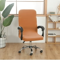 Mlkoz Office Chair Covers, Solid Color Brushed High Elastic Chair Cover Soft And Comfortable Chair Seat Cover -proof And- Chair Slipcover Suitable For Dining Chair, Women Gifts