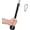 Single Grip Rope, variant on Tricep Rope 27 & 36 inches 2 Colors Attachment Machine Pulldown Heavy Duty Coated Nylon Rope with Solid Rubber Ends