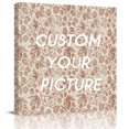 thumbnail image 2 of Brown Flowers Wall Art Painting on Canvas, Vintage Farmhouse Floral Leaves Vines Canvas Art Home Prints Wall Art Framed Modern Artwork for Living Room Bedroom Wall Decor 16x16in, 2 of 9